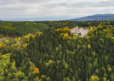 Zamek Leśna Skała jesiennie